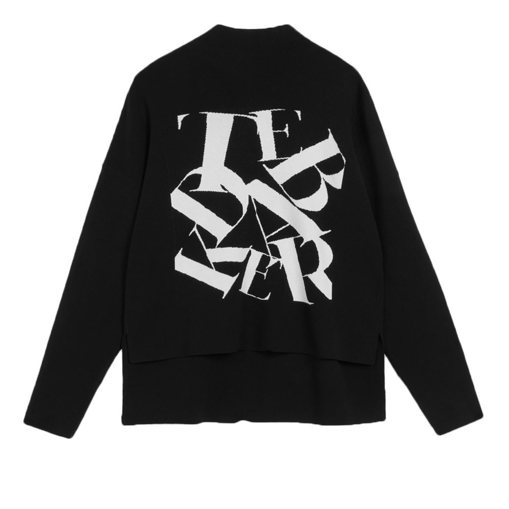 Ted Baker Izbelle Black and White funnel neck Graphic Sweater 1 - Picture 11 of 15